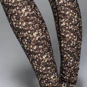 Lululemon gold speckle wunder under pant